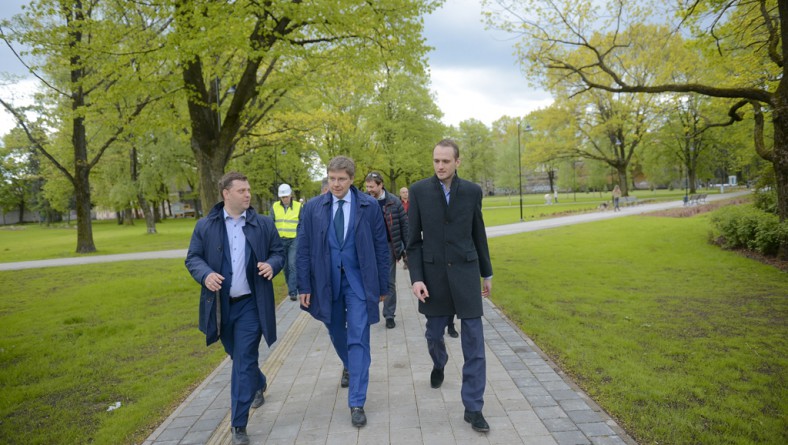 No jūnija iedzīvotājiem būs pieejams atjaunotais Grīziņkalna parks, Ziedoņdārzs un Miera dārzs