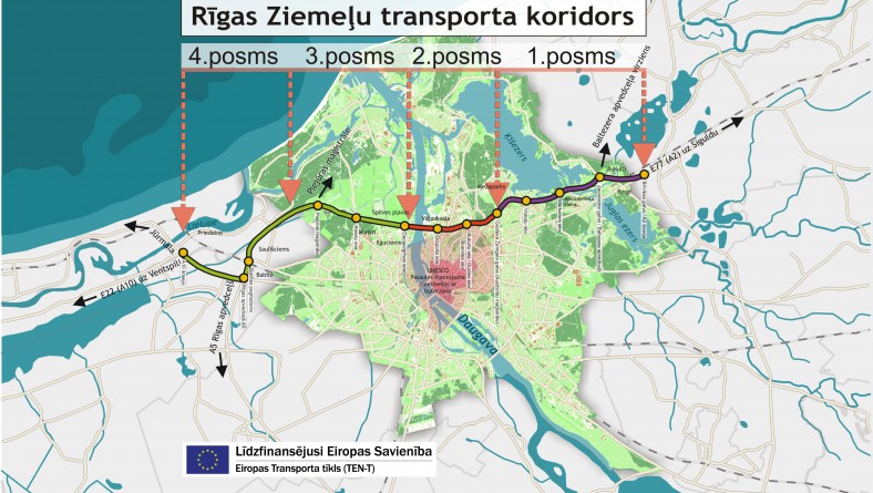 Izstrādāts Rīgas Ziemeļu transporta koridora 1.posma tehniskā projekta 2.starpziņojums