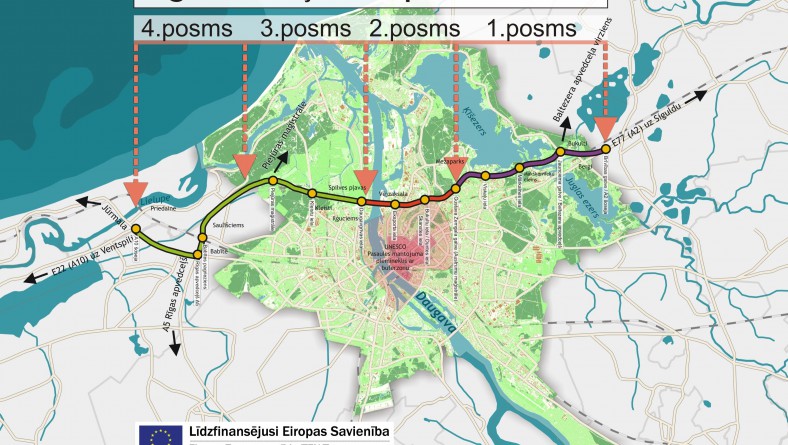 Izstrādāts Rīgas Ziemeļu transporta koridora 1.posma  tehniskais projekts / būvprojekts