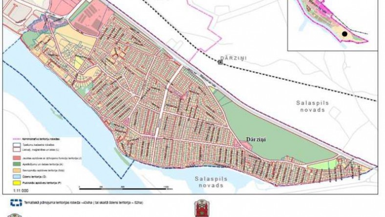 Paziņojums par Dārziņu apkaimes publiskās infrastruktūras attīstības tematiskā plānojuma izstrādes uzsākšanu