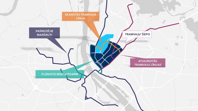 Paziņojums ar ietekmes uz vidi novērtējumu paredzētajai darbībai – jaunas tramvaja līnijas būvniecībai un esošo tramvaju līniju posmu pārbūvei Rīgā, Rīgas vēsturiskā centra rajonā un Skanstes apkaimē