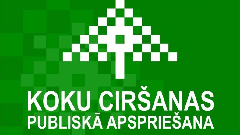Paziņojums par koku ciršanas publisko apspriešanu Rīgā, pie Pilsētas kanāla
