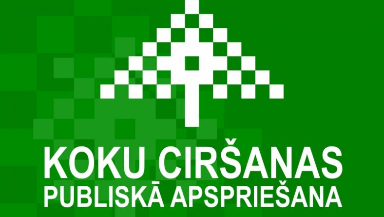 Paziņojums par publisko apspriešanu koku ciršanai Rīga, Vēžu iela 3(kadastra apzīmējums 0100 012 0022)