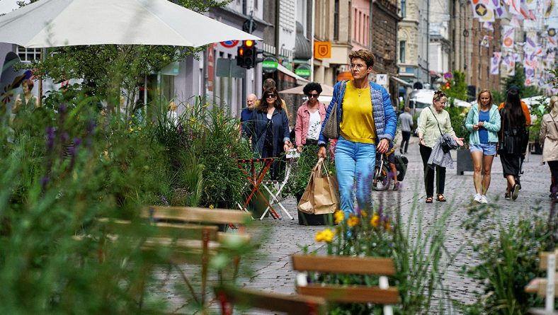 Turpinot pētījumu par pilsētas vasaras ielas projektu Tērbatas ielā, intervēs  iedzīvotājus un uzņēmējus