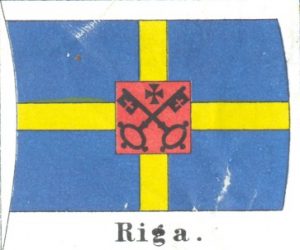 Rīgas tirdzniecības karogs, 1621. g. – 19. gs. 60. gadi