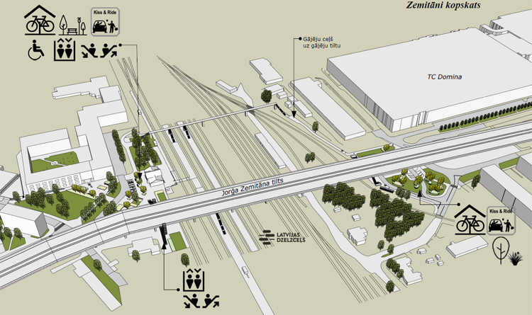 Noslēdzas projekta priekšizpēte dzelzceļa mobilitātes punktiem Rīgā