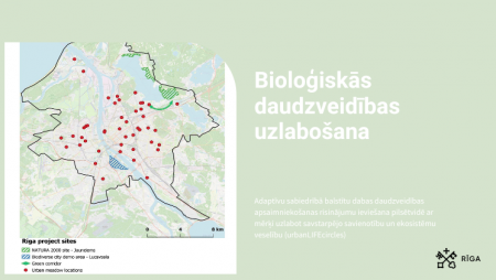 Adaptīva sabiedrībā balstīta bioloģiskās daudzveidības pārvaldība pilsētu teritorijās, lai uzlabotu ekosistēmu savienojamību un veselību (urbanLIFEcircles)