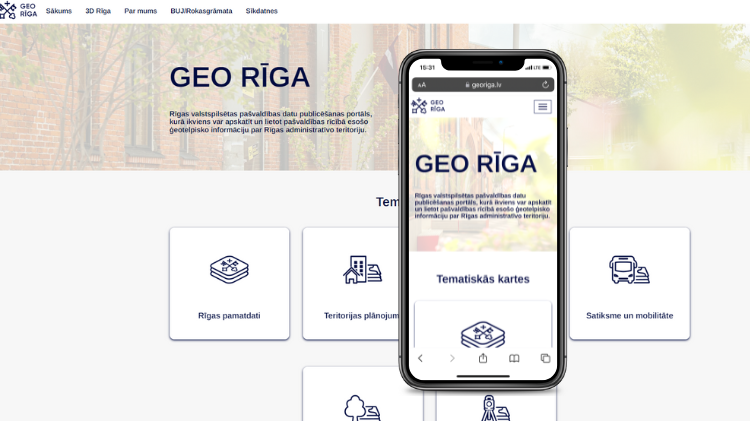 <strong>Atklāj Rīgas ģeotelpiskās informācijas platformu GEO RĪGA</strong>