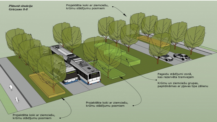 Noslēdzies iepirkums par metrobusa līnijas Dzelzavas ielā projektēšanu