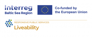 "Interreg", "Co-funded by the European Union", "Liveability" Logos