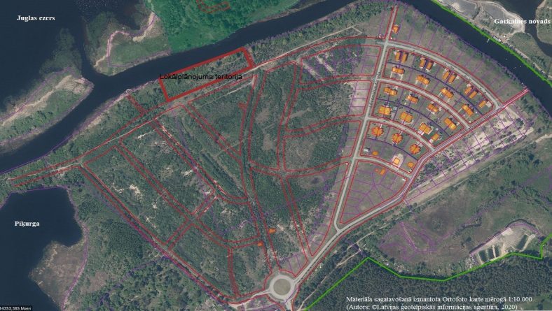 Paziņojums par zemesgabala pie Mazās Juglas lokālplānojuma redakcijas nodošanu publiskajai apspriešanai