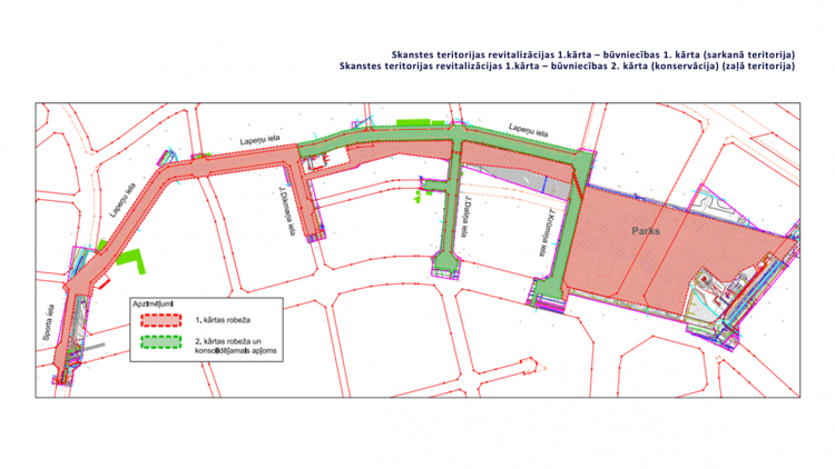 Uzsākta projekta “Skanstes teritorijas revitalizācijas 1. kārta” īstenošana divās būvniecības kārtās