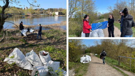 Jaunciema dabas lieguma talkā savākts vairāk kā 50 lielo atkritumu maisu