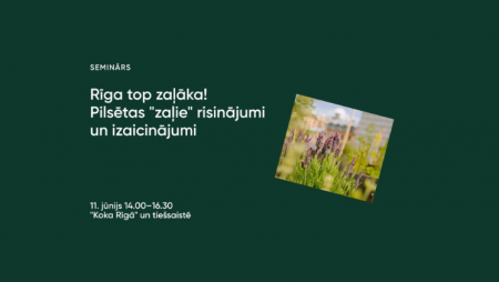 Aicina diskutēt par Rīgas zaļās infrastruktūras attīstību pilsētas centrā