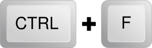 Tastaūras taustiņi CTRL un F