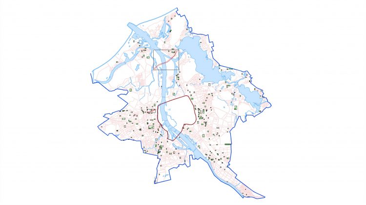 Paziņojums par Rīgas administratīvās teritorijas, izņemot Rīgas vēsturiskā centra un tās aizsardzības zonas teritoriju, sarkano līniju lokālplānojuma izstrādes uzsākšanu