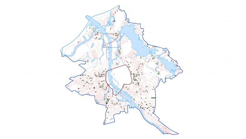 Paziņojums par Rīgas administratīvās teritorijas, izņemot Rīgas vēsturiskā centra un tās aizsardzības zonas teritoriju, sarkano līniju lokālplānojuma izstrādes uzsākšanu